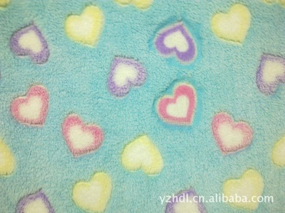 愛心立體印花珊瑚絨價格及生產(chǎn)廠家——揚州好得利針紡織品